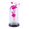 Preserved Rose in Glass Dome with LED Lights Elegant Gift Décor